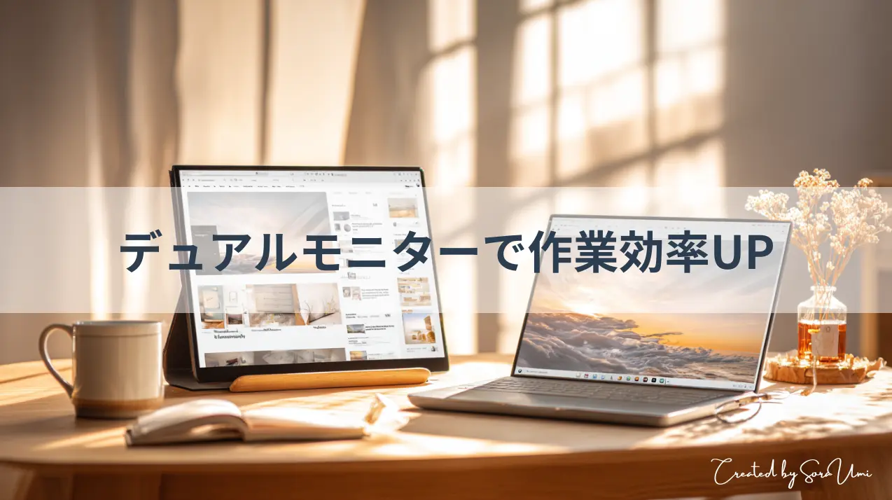 ノートPCとサブモニター